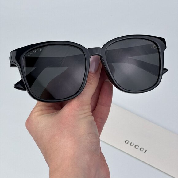 Gucci Men Black Grey Square BRAND NEW Sunglasses GG0637SK 004 - Picture 1 of 13